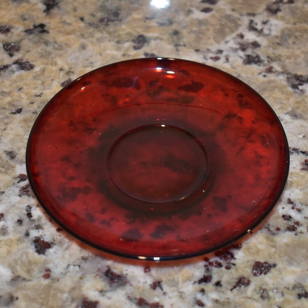Anchor Hocking Red Ruby Teacup Saucer